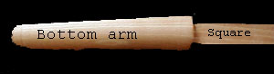 Wooden dummy bottom arm